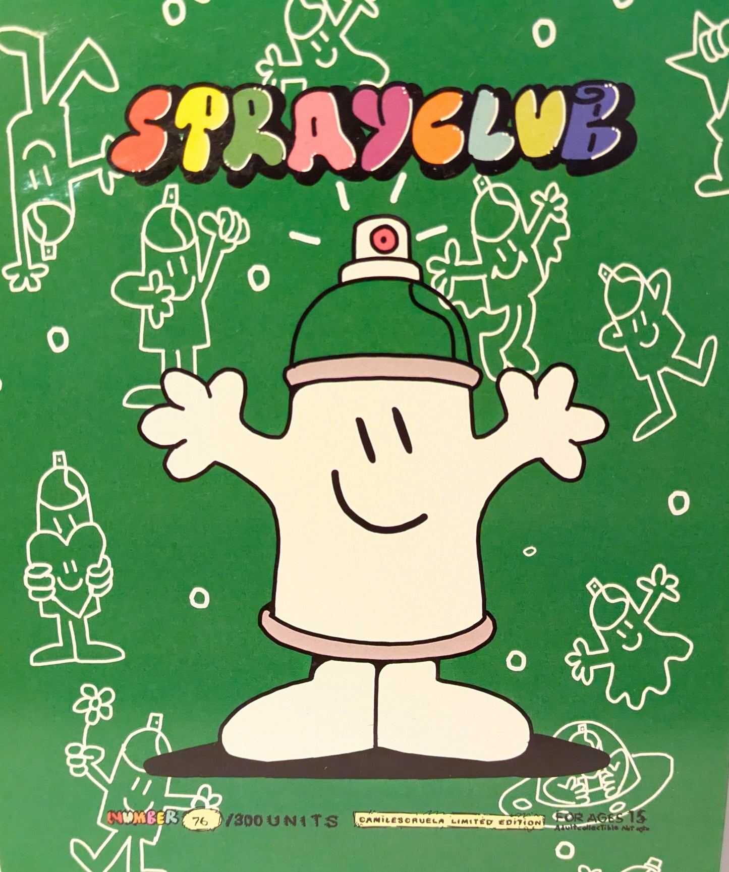 Kamil Escruela - Sprayclub (Green) (Art Toy)(Hand-Finished)