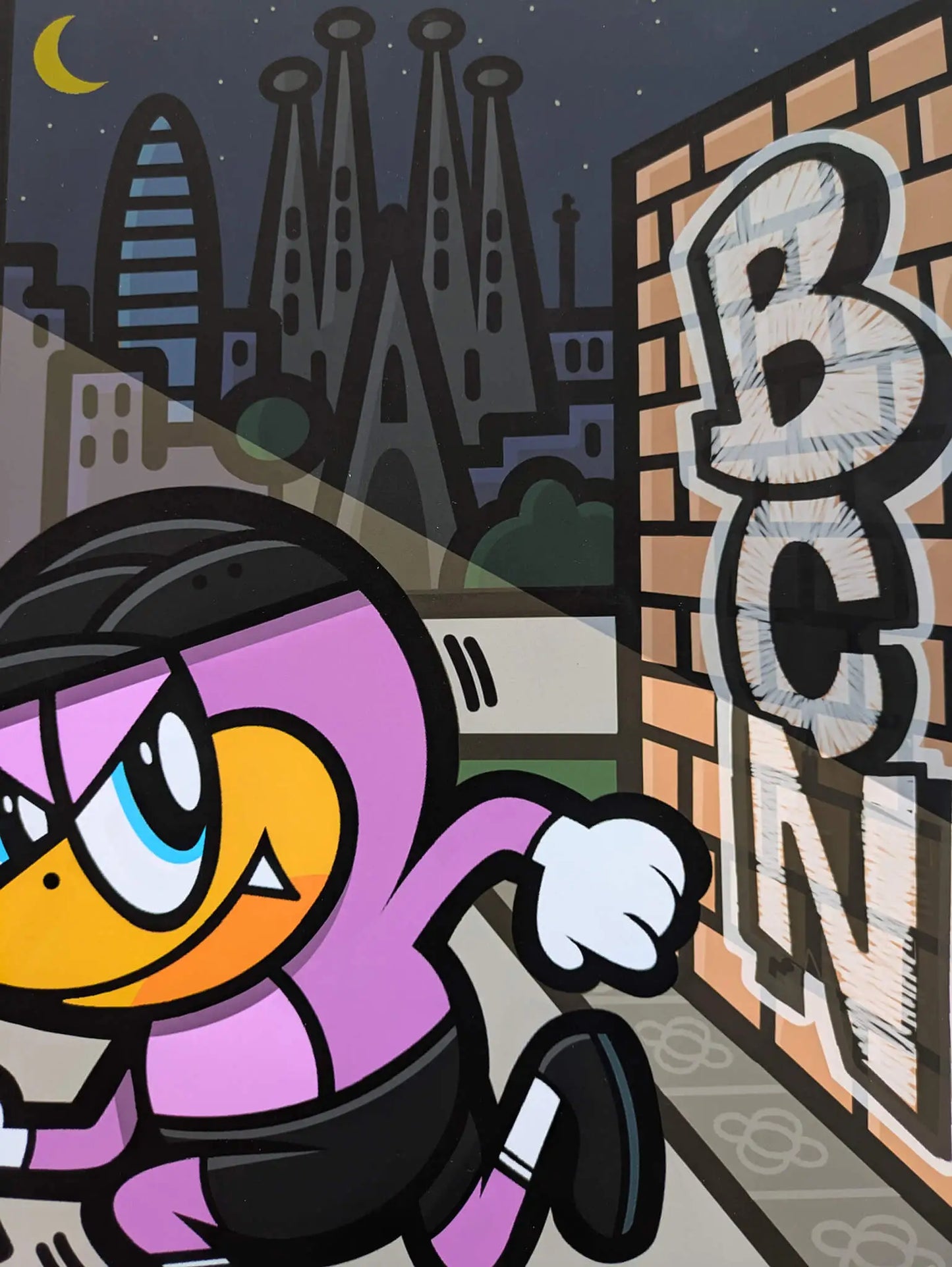 Birdie - 'Barcelona 08001 Vandals' (Giclée print)