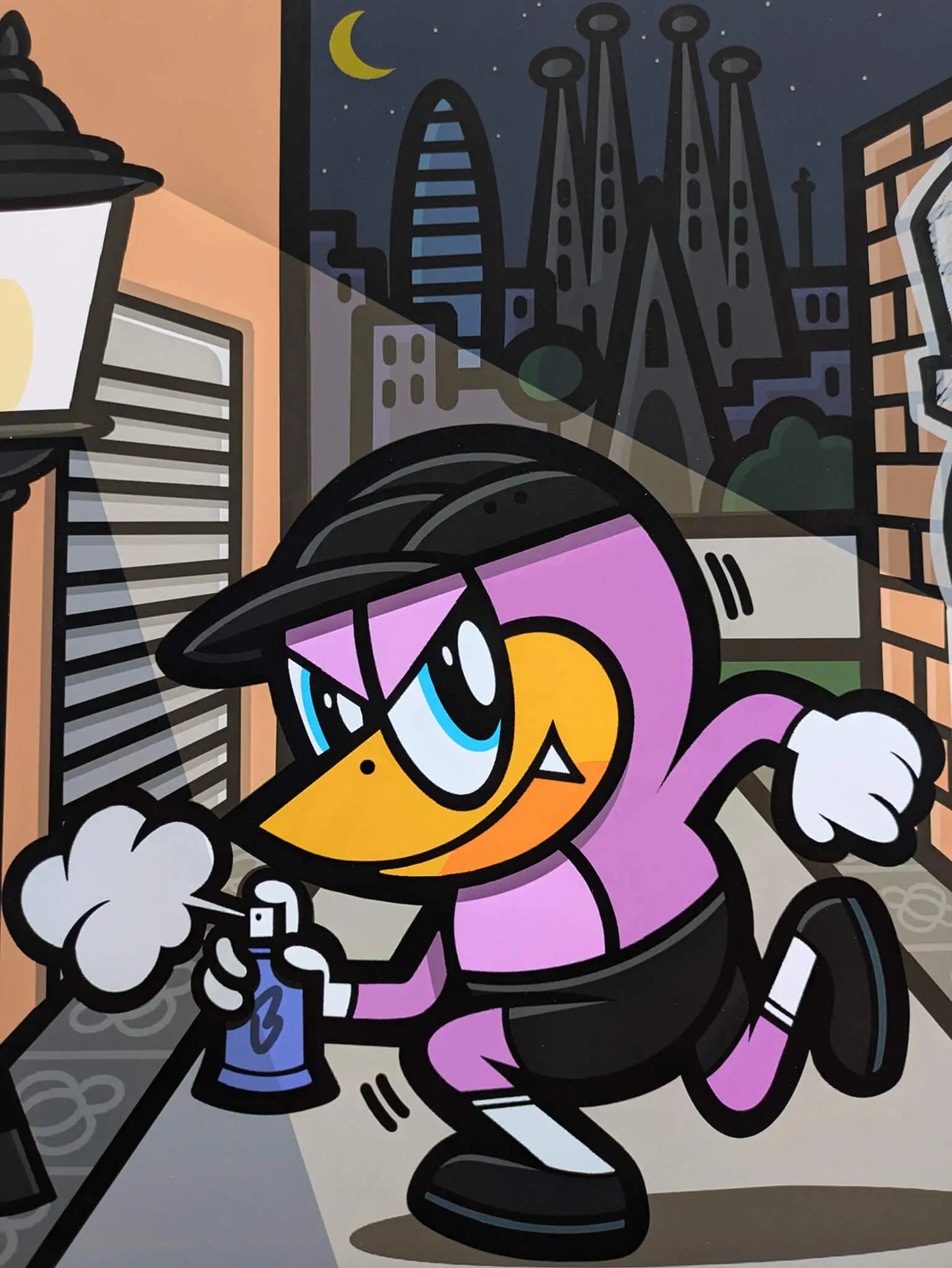 Birdie - 'Barcelona 08001 Vandals' (Giclée print)