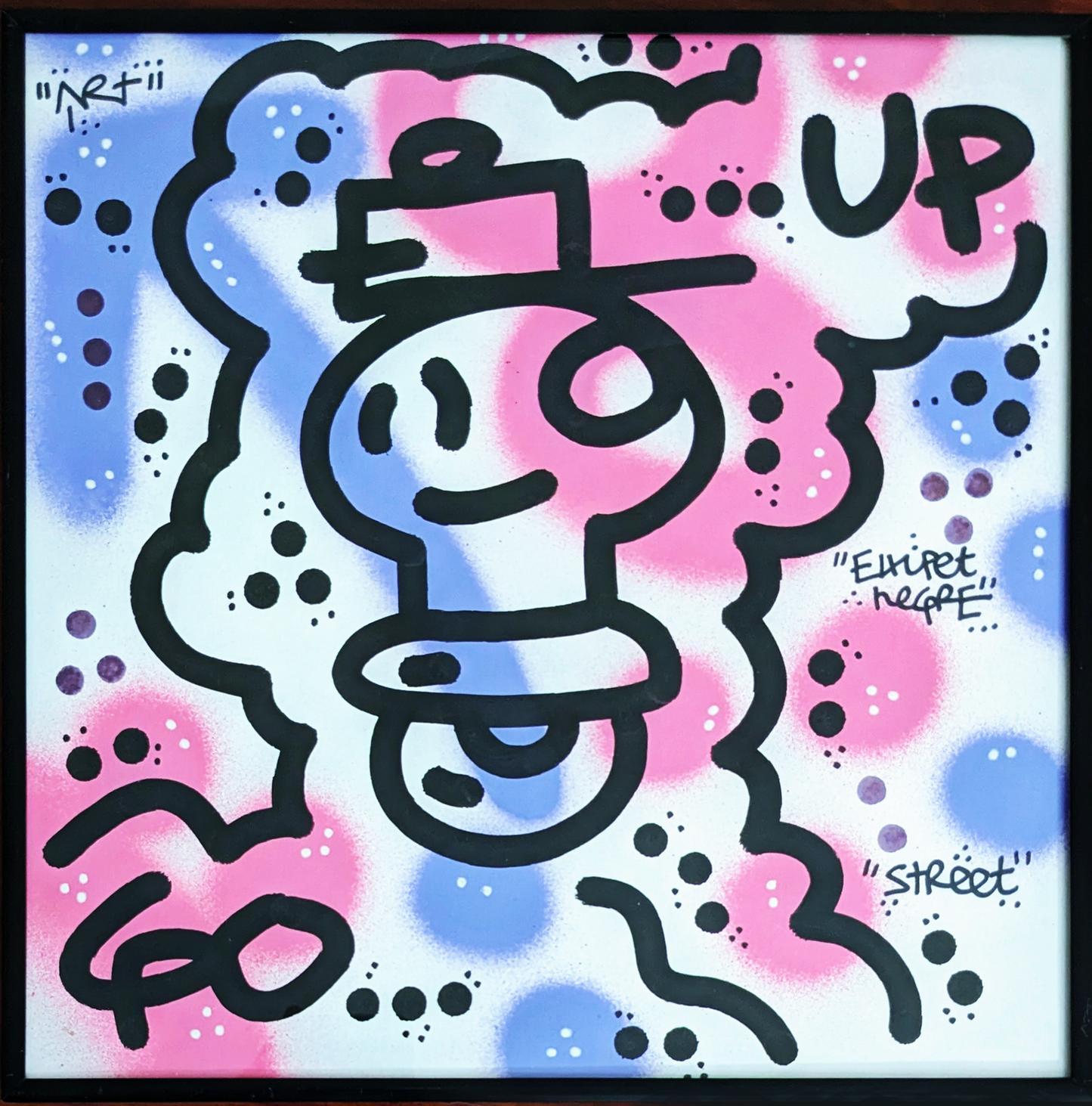 El Xupet Negre work "Go Up" (original) - Framed