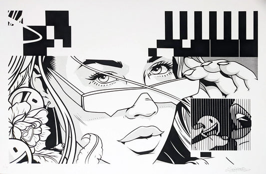 Jay Kaes print "Fear of Missing Out" (Black & White version)