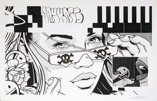 Jay Kaes print "Fear of Missing Out" (Hand-finished)(1)