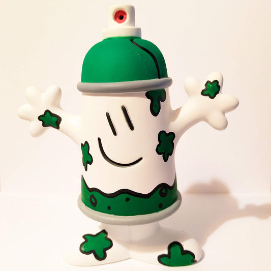 Kamil Escruela - Sprayclub (Verde)(Figura Art Toy acabada a mano)