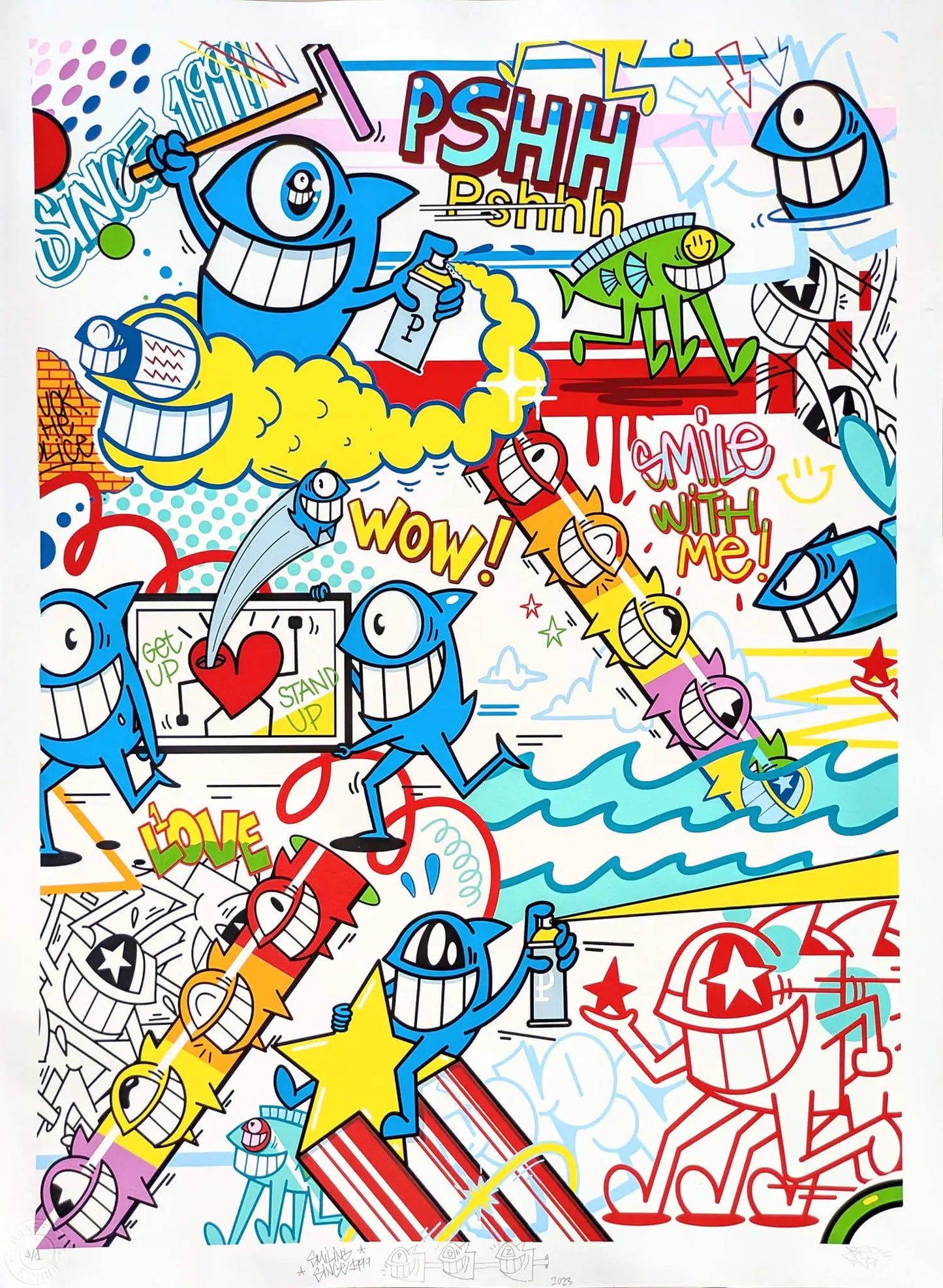 Pez - "Get up Stand Up" (Hand-finished Print)