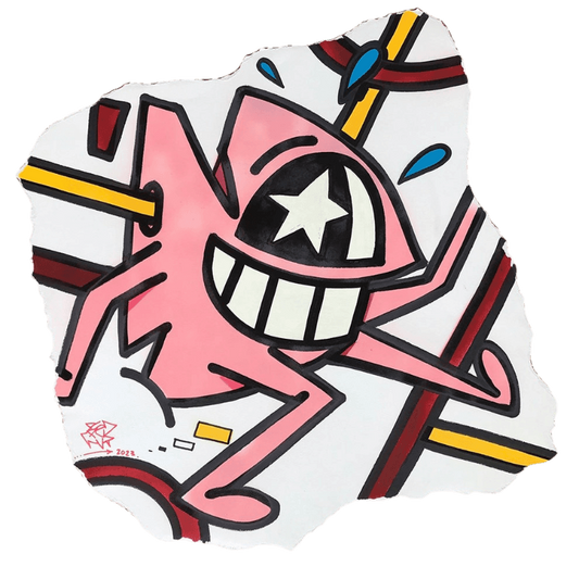 Pez work "Happy Super Star (Pink)"