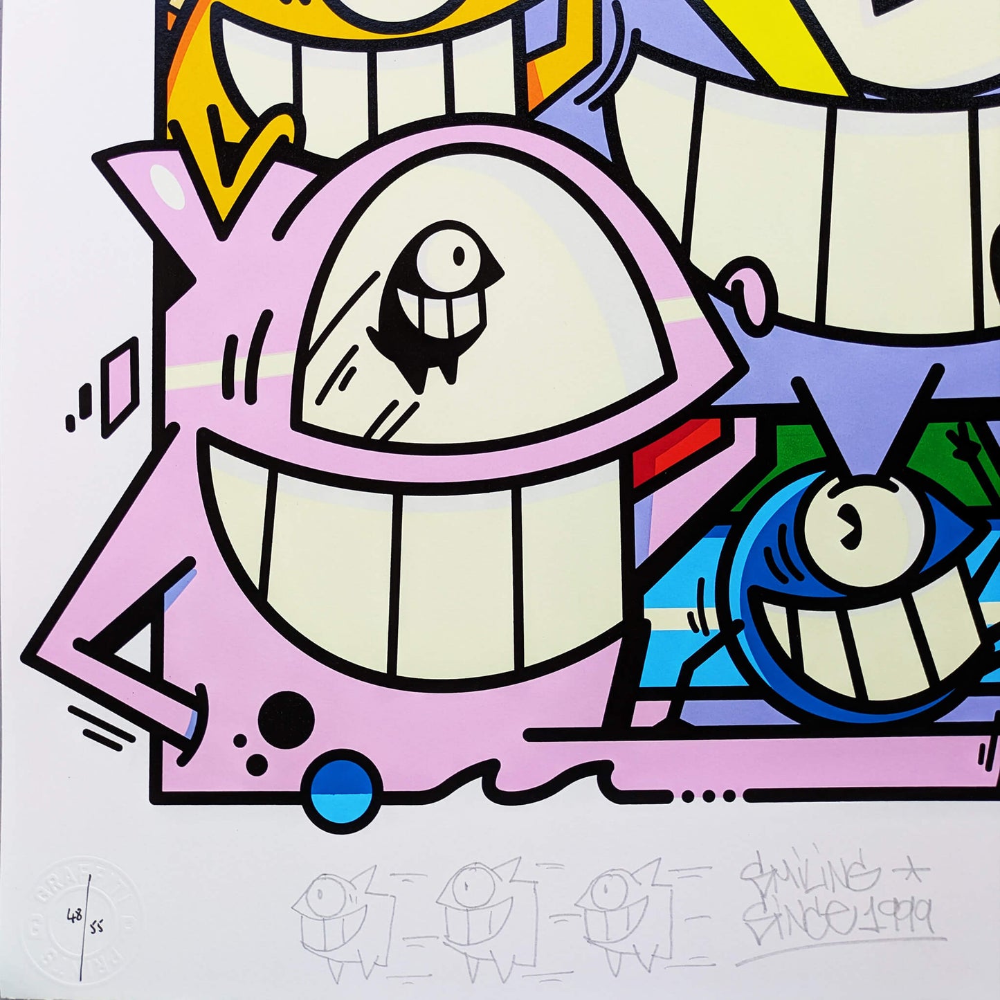 Pez - Smiles in style (48)(Hand-finished Screen Print)