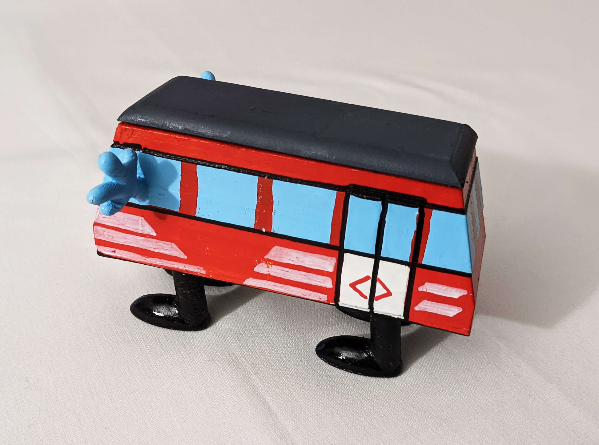 @camilescruela Madrid Metro old school 3D figure (side left)