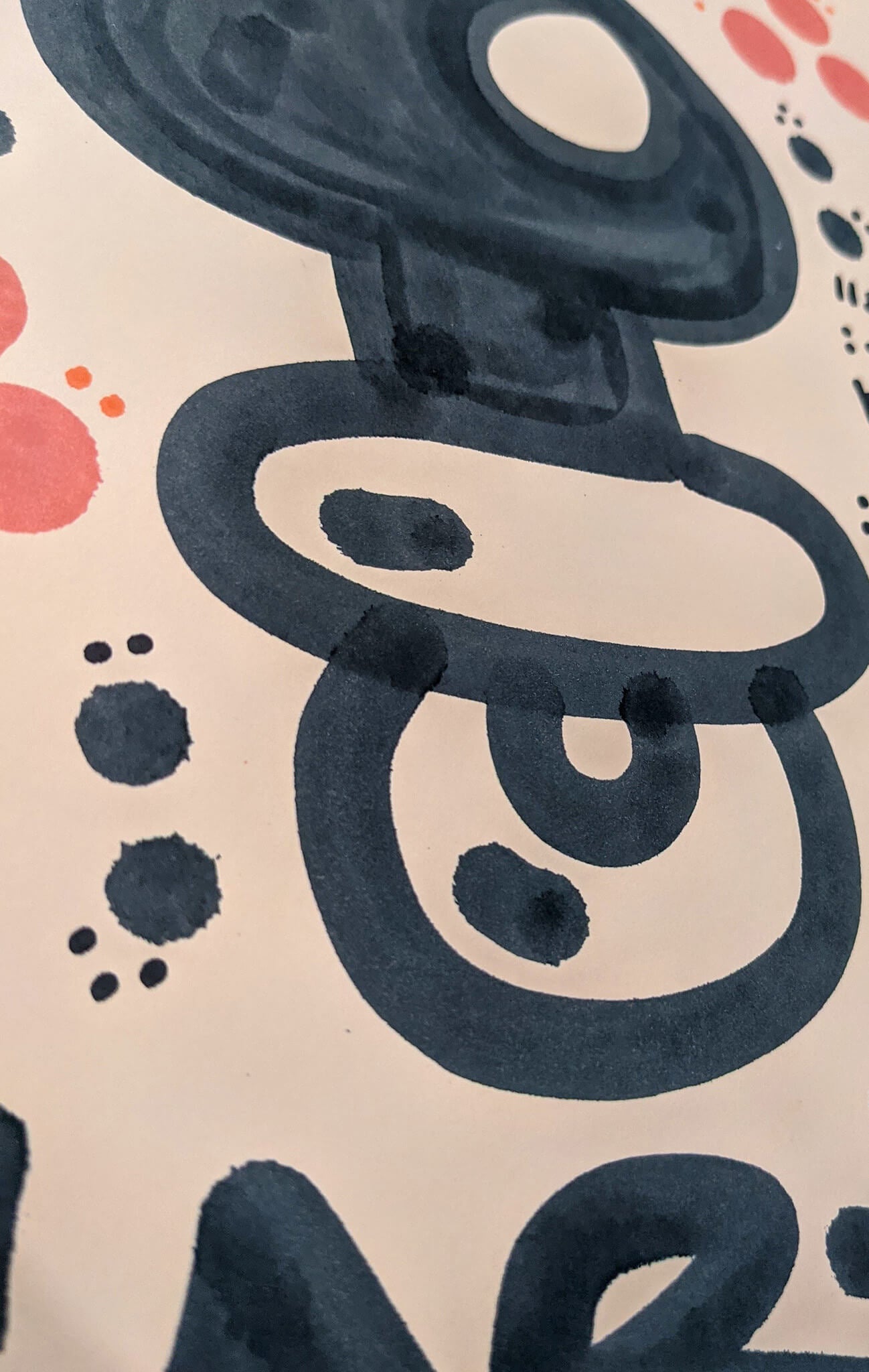 El Xupet Negre - "Art" original work (detail)