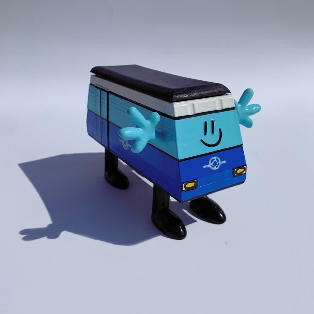 camilescruela Metro Barcelona (old L5 blue line) 3D figure..