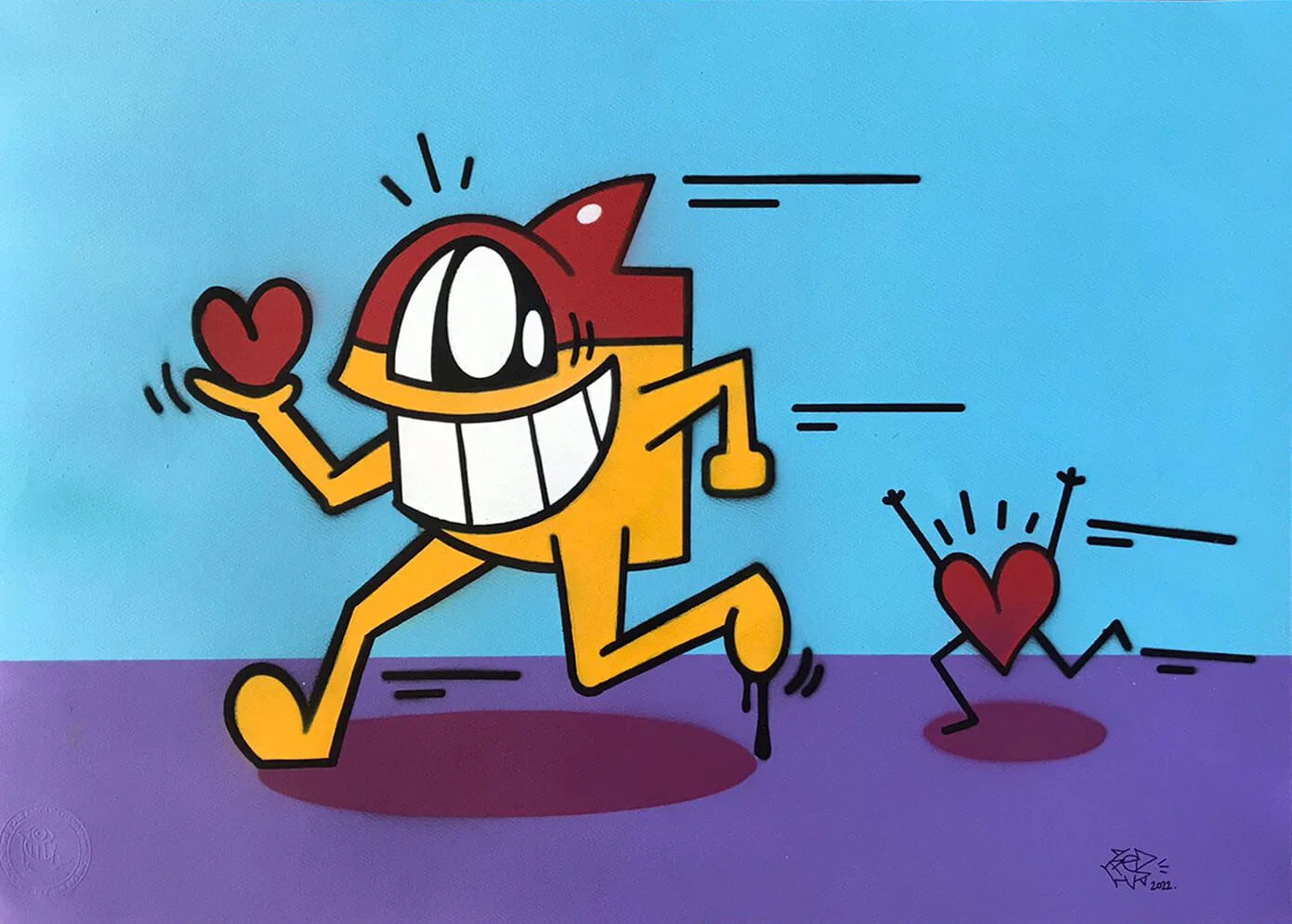 Pez Original work "Stealing you love (Light blue Variant)"