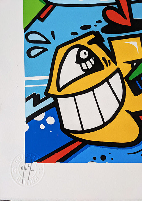 Pez print "I like your style" (artist proof) (printed and embossed by graffitiprints)