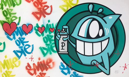 Pez work "Spraying in circle 4"