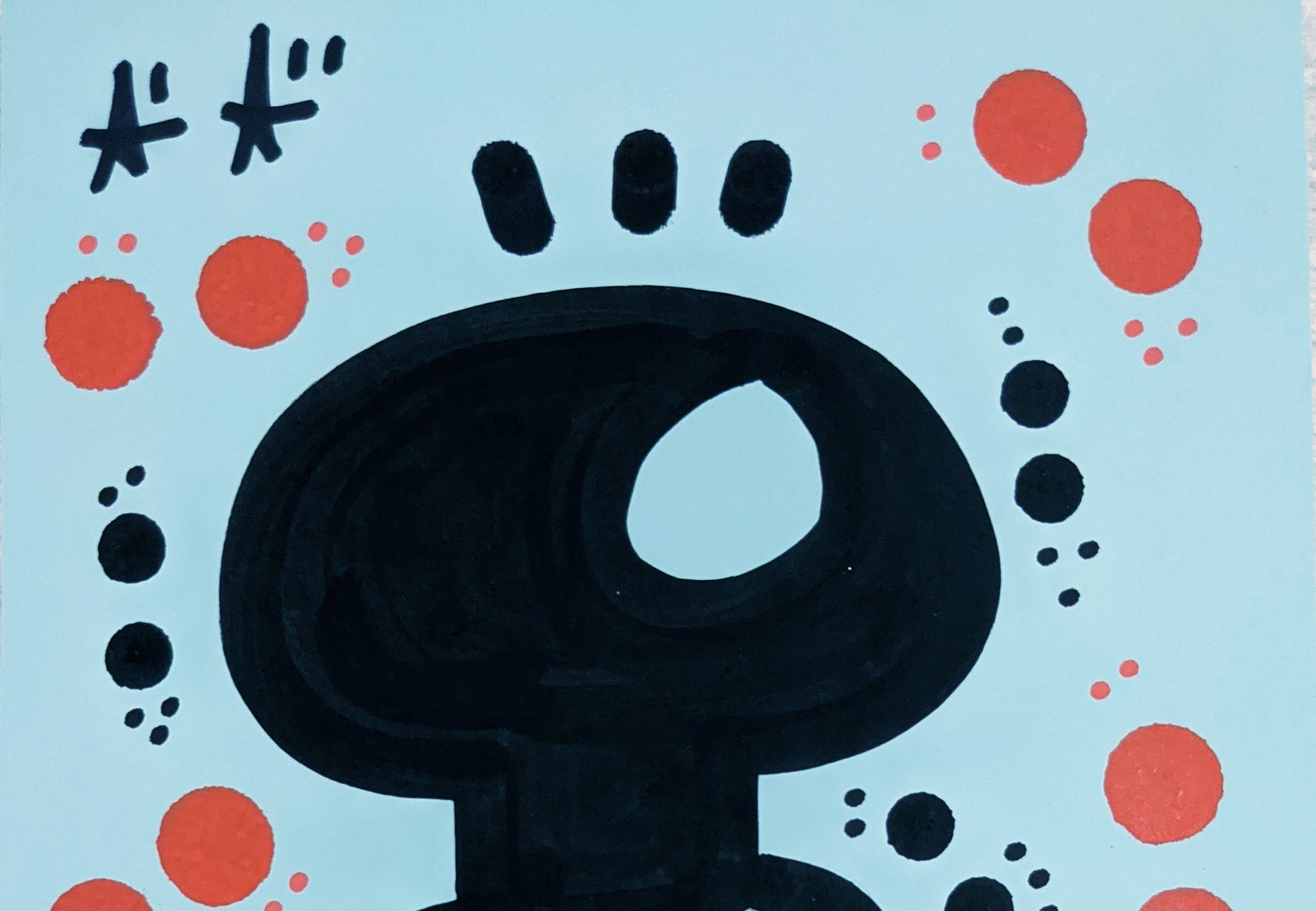 El Xupet Negre - "Black" original work (detail)