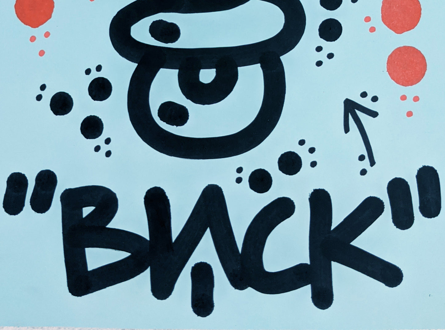 El Xupet Negre - "Black" original work (detail 2)