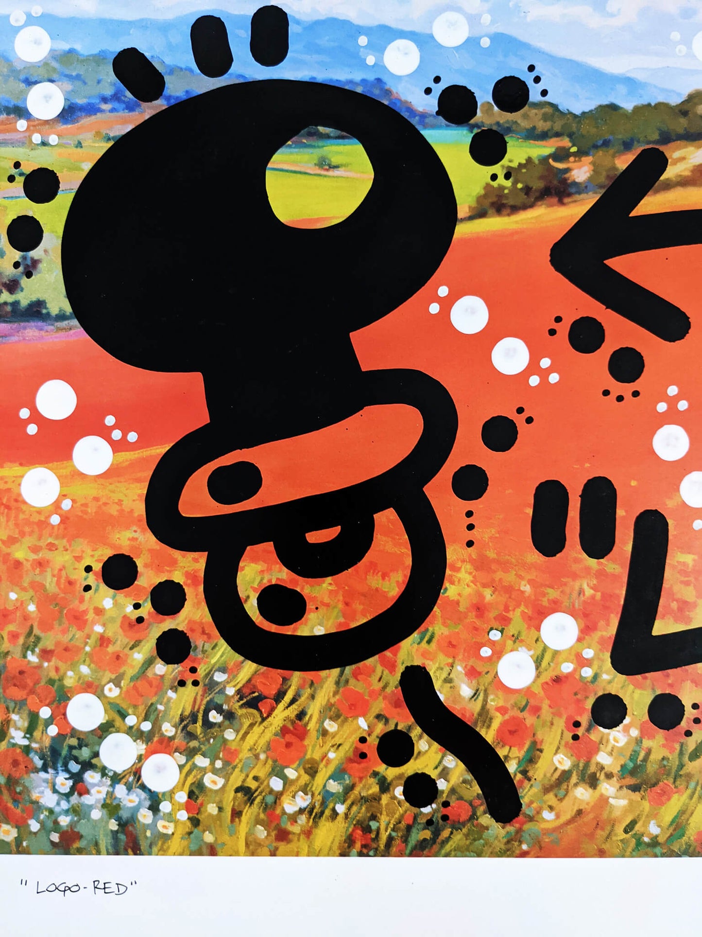 El Xupet Negre work "Logo Red" (detail)