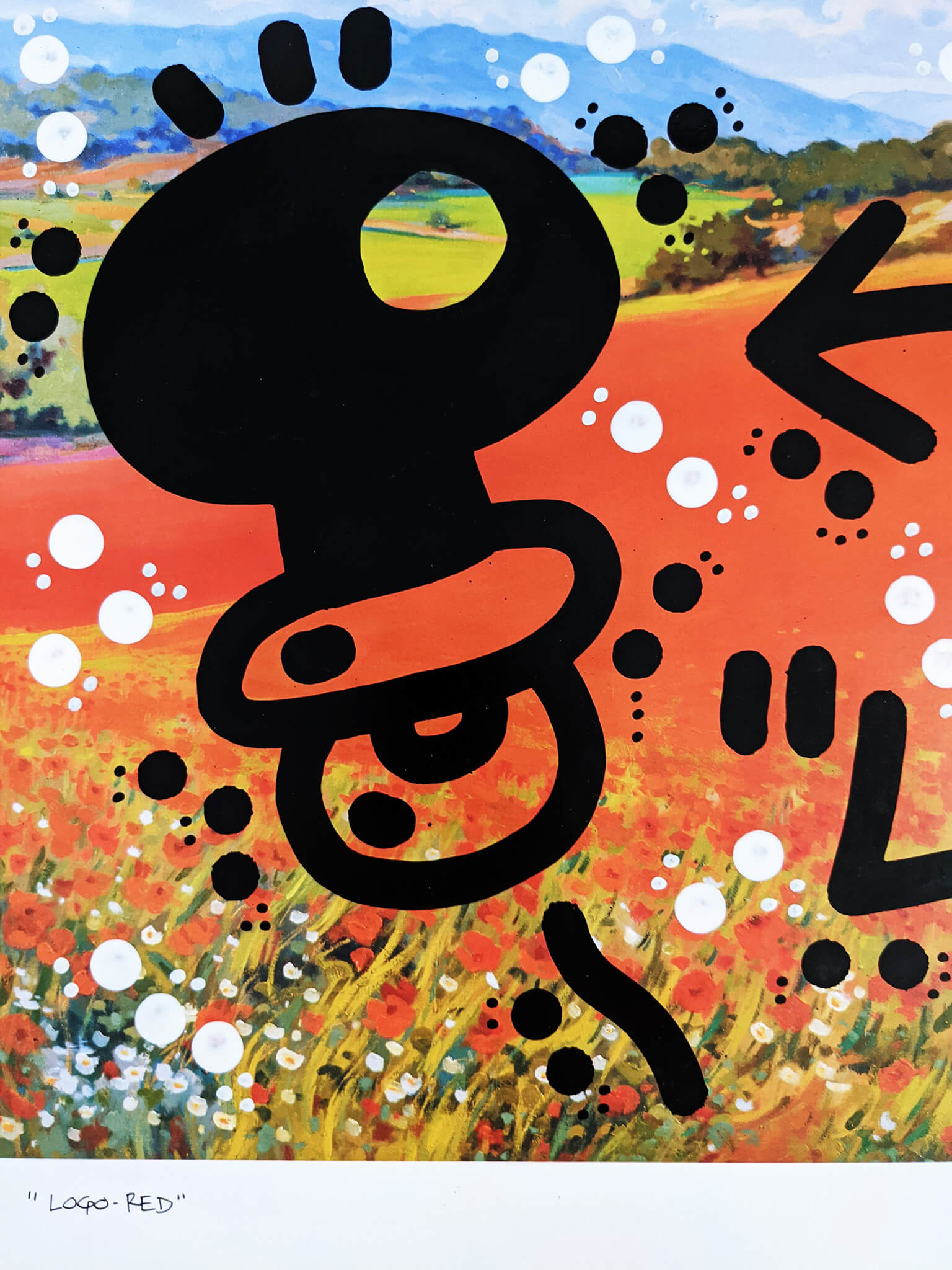 El Xupet Negre work "Logo Red" (detail)