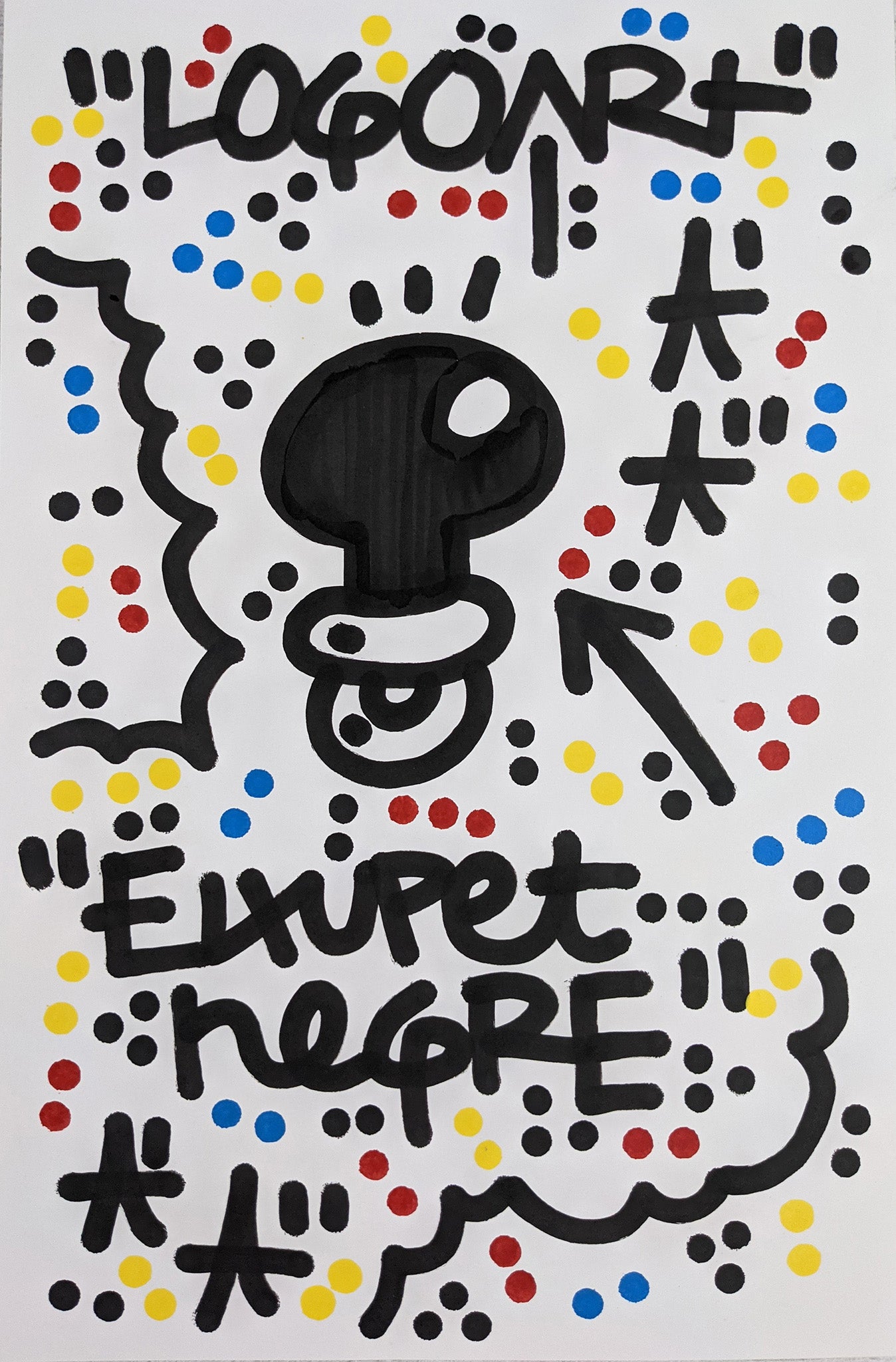 El Xupet Negre - Logoart print