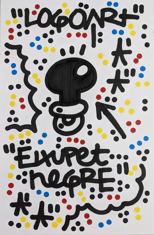 El Xupet Negre - Logoart print