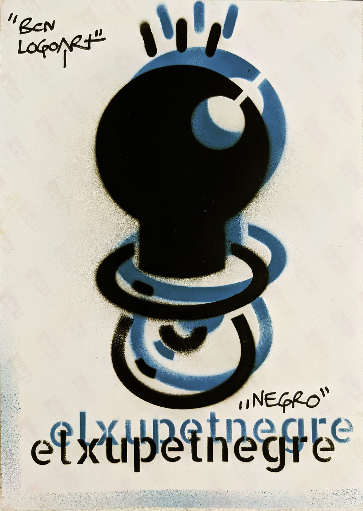 El Xupet Negre - "Sticker (Negro)" (Original)