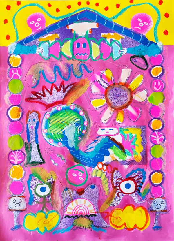 Zosen work "Cabezas rosas en el carnaval"