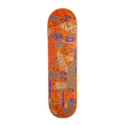 El Xupet Negre work  "Orange Deck" (Skate Board)