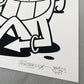 Detail (signatures) for Screen Print by Flying Förtress & Pez "PezFortress2025" (Black & White Edition) 
