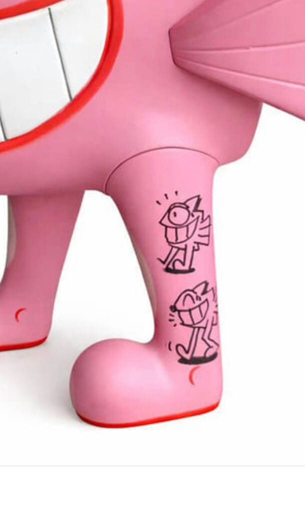 Pez - The Walking Fish (Pinky)(2)(Art Toy)(Hand-Finished)