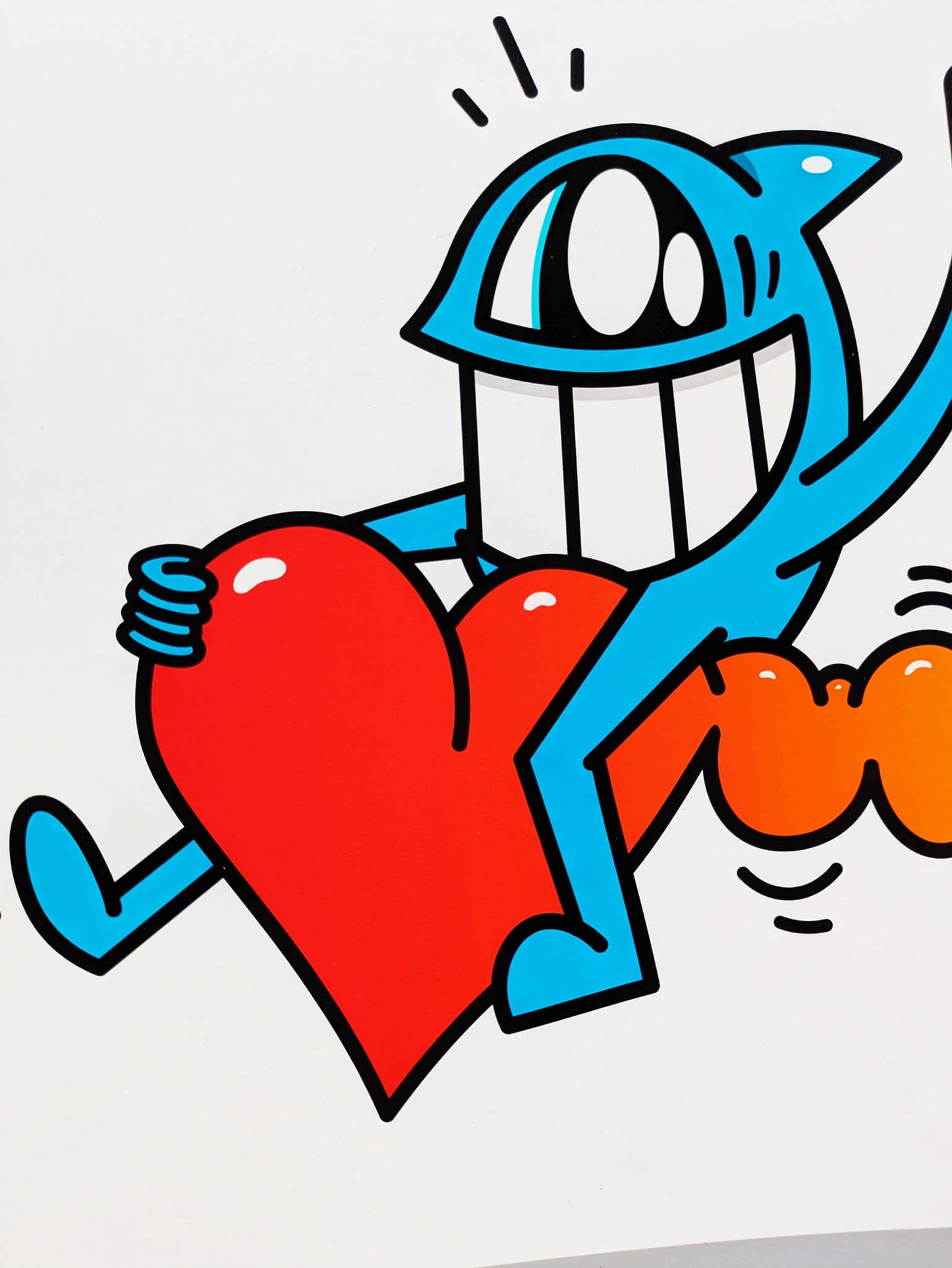 Pez - Corazón Volador (giclée print)