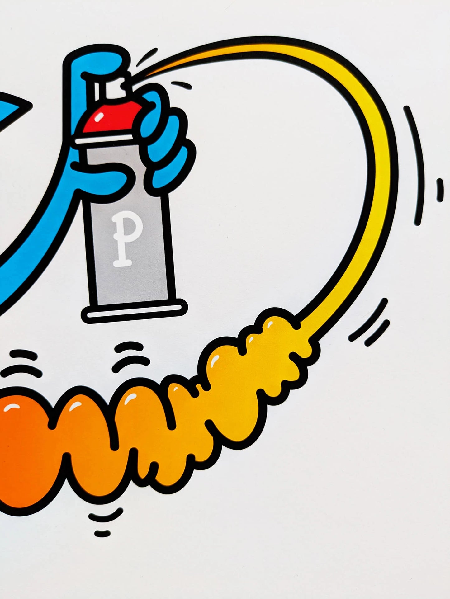 Pez - Corazón Volador (giclée print)