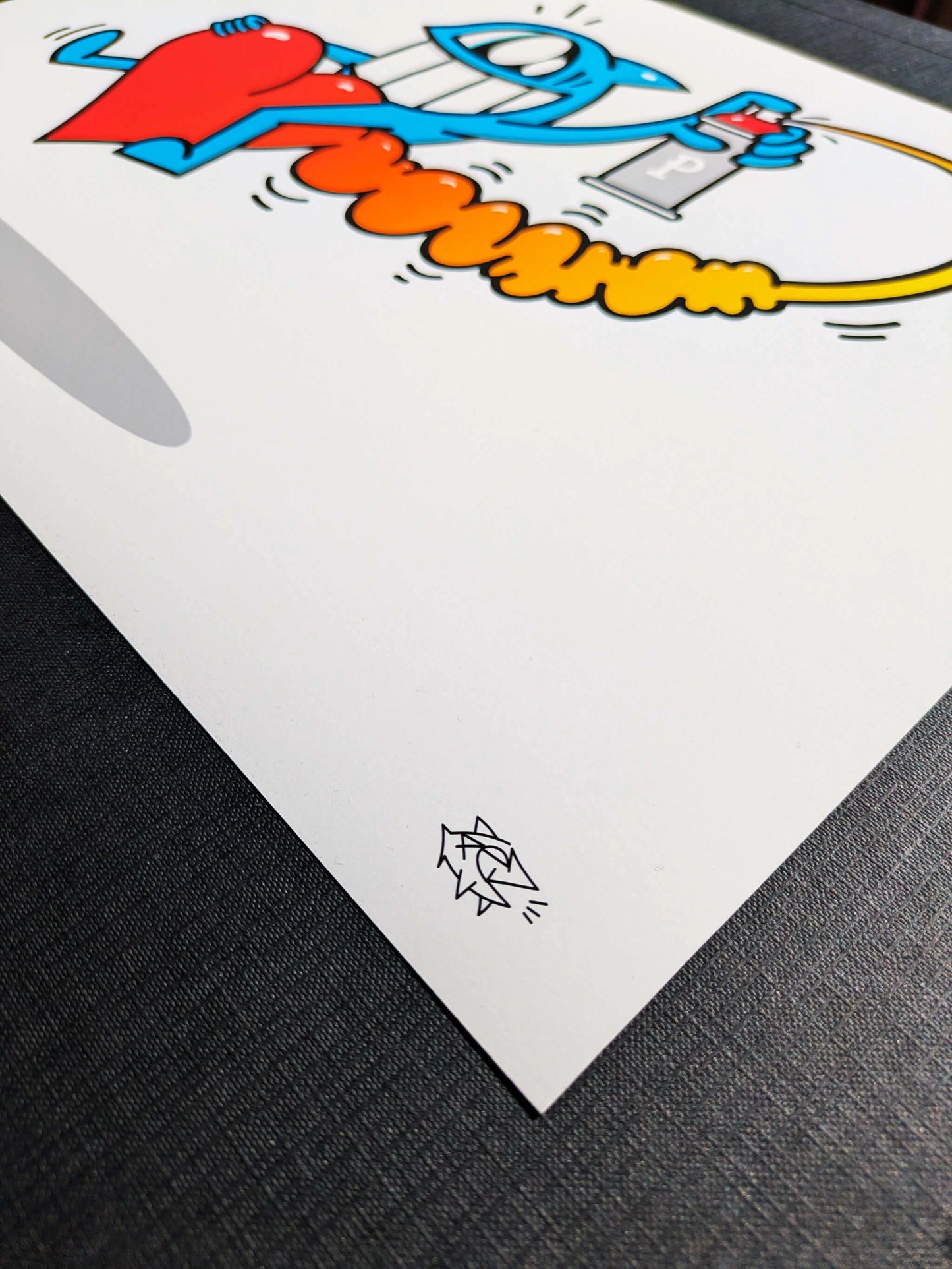 Pez - Corazón Volador (giclée print)