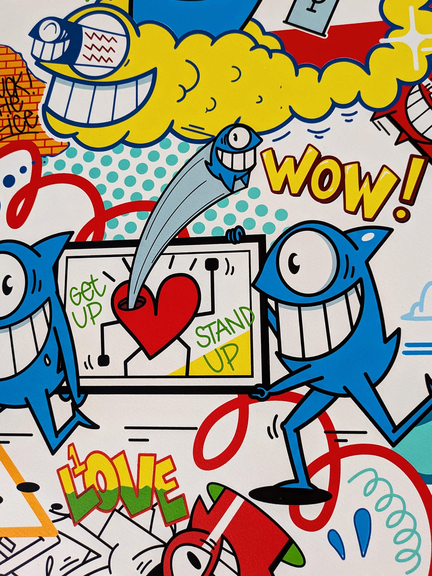 Pez - "Get up Stand Up" (Hand-finished Print)