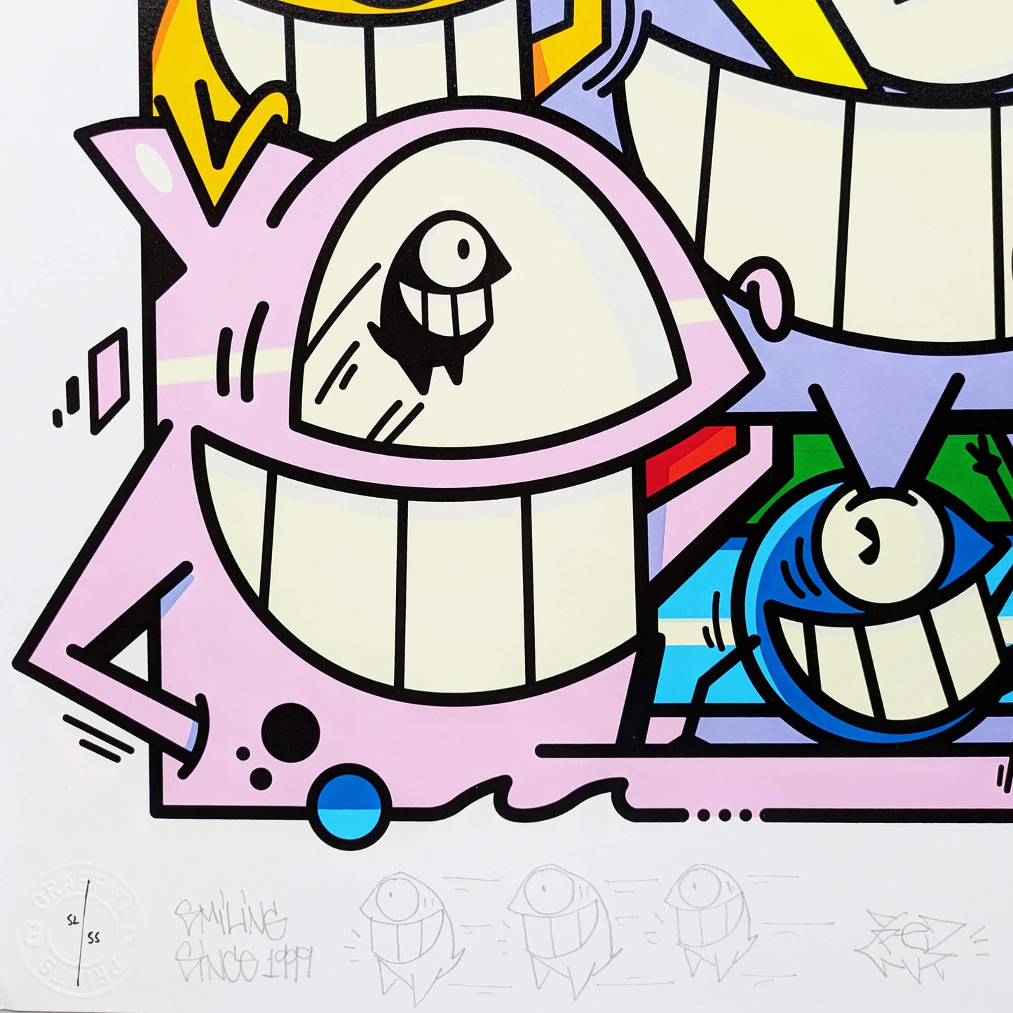 Pez - Smiles in style (52)(Hand-finished Screen Print)