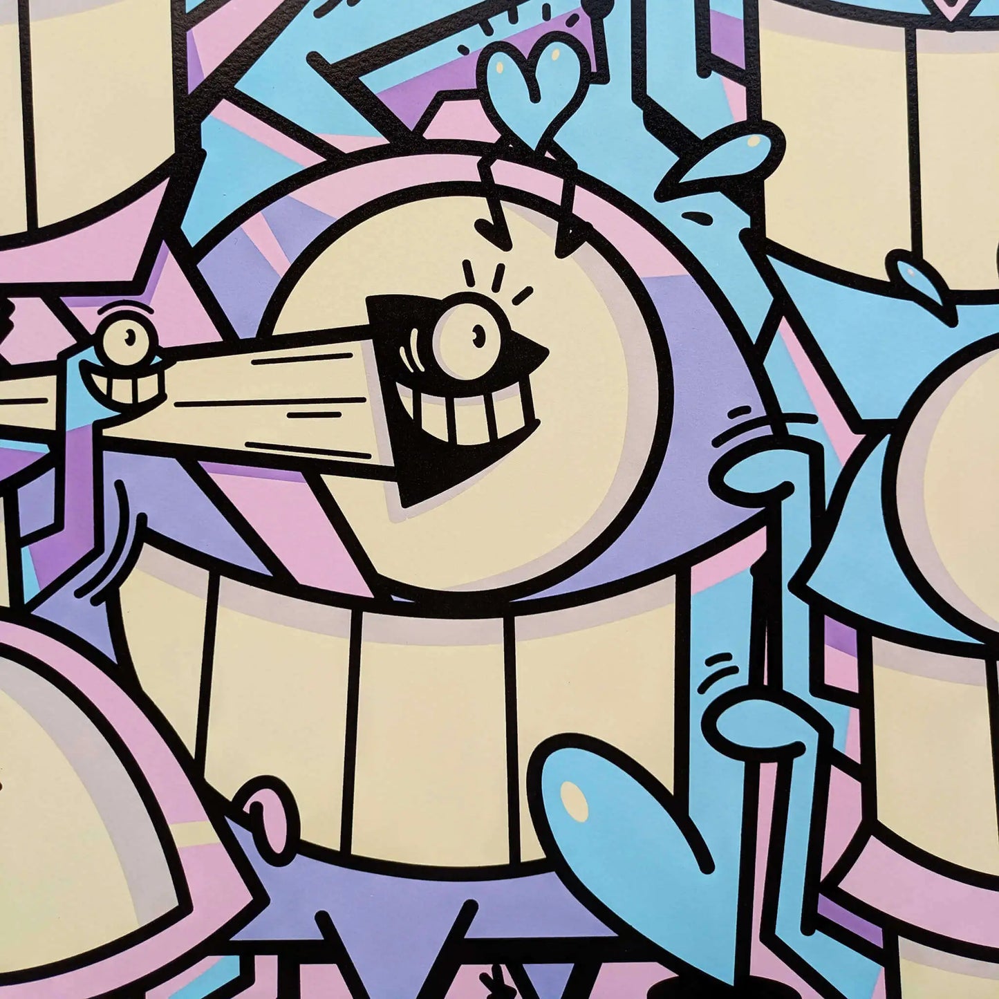Pez - Smiles in style (Pastel)(9)(Hand-finished Screen Print)