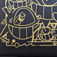 Pez - Smiles in style (Black Gold Glitter)(14)(Hand-finished Screen Print)
