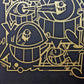 Pez - Smiles in style (Black Gold Glitter)(AP 2)(Hand-finished Screen Print)