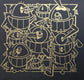 Pez - Smiles in style (Black Gold Glitter)(14)(Hand-finished Screen Print)