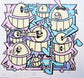 Pez - Smiles in style (Pastel)(9)(Hand-finished Screen Print)