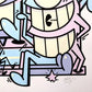 Pez - Smiles in style (Pastel)(9)(Hand-finished Screen Print)