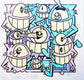 Pez - Smiles in style (Pastel)(8)(Hand-finished Screen Print)