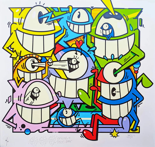 Pez - Smiles in style (49)(Hand-finished Screen Print)
