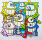 Pez - Smiles in style (49)(Hand-finished Screen Print)