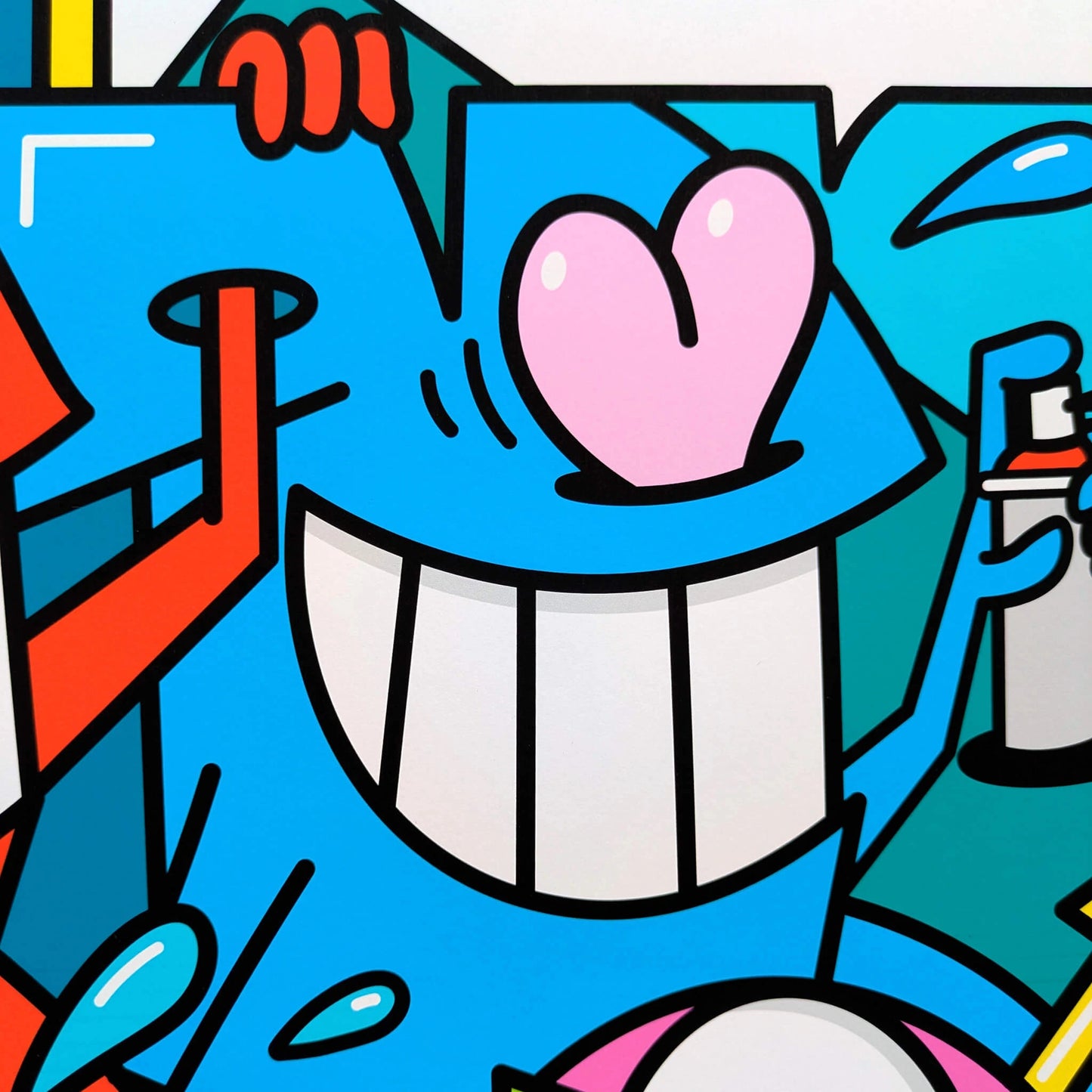 Pez - Square Smiles (giclée print)