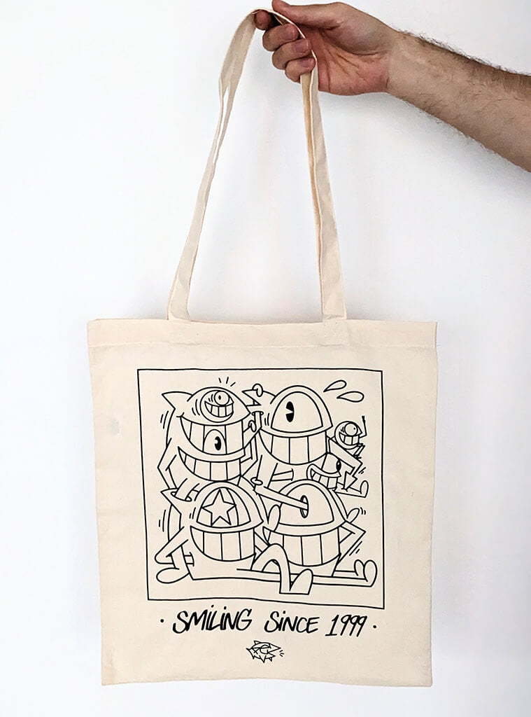 Pez Tote Bag - "Smiling since 1999"