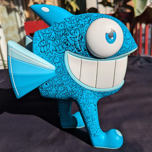 Pez - The Walking Fish (Full Doodle) (Original Hand-Finished Art Toy)