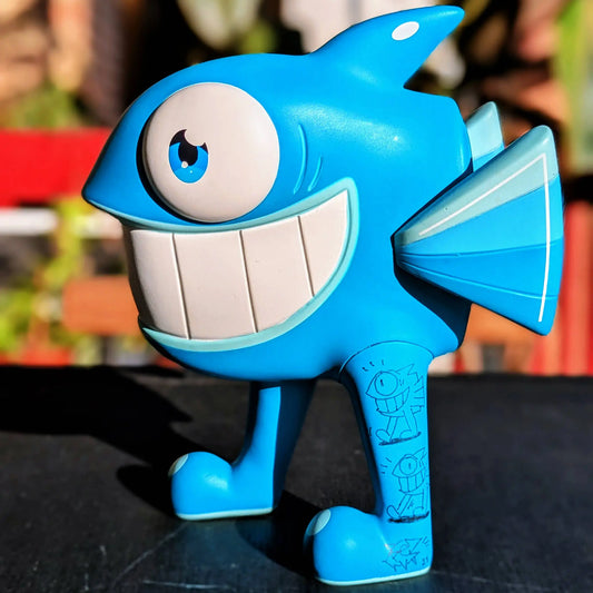 Pez - The Walking Fish (Blue) (Original Hand-Finished Art Toy)