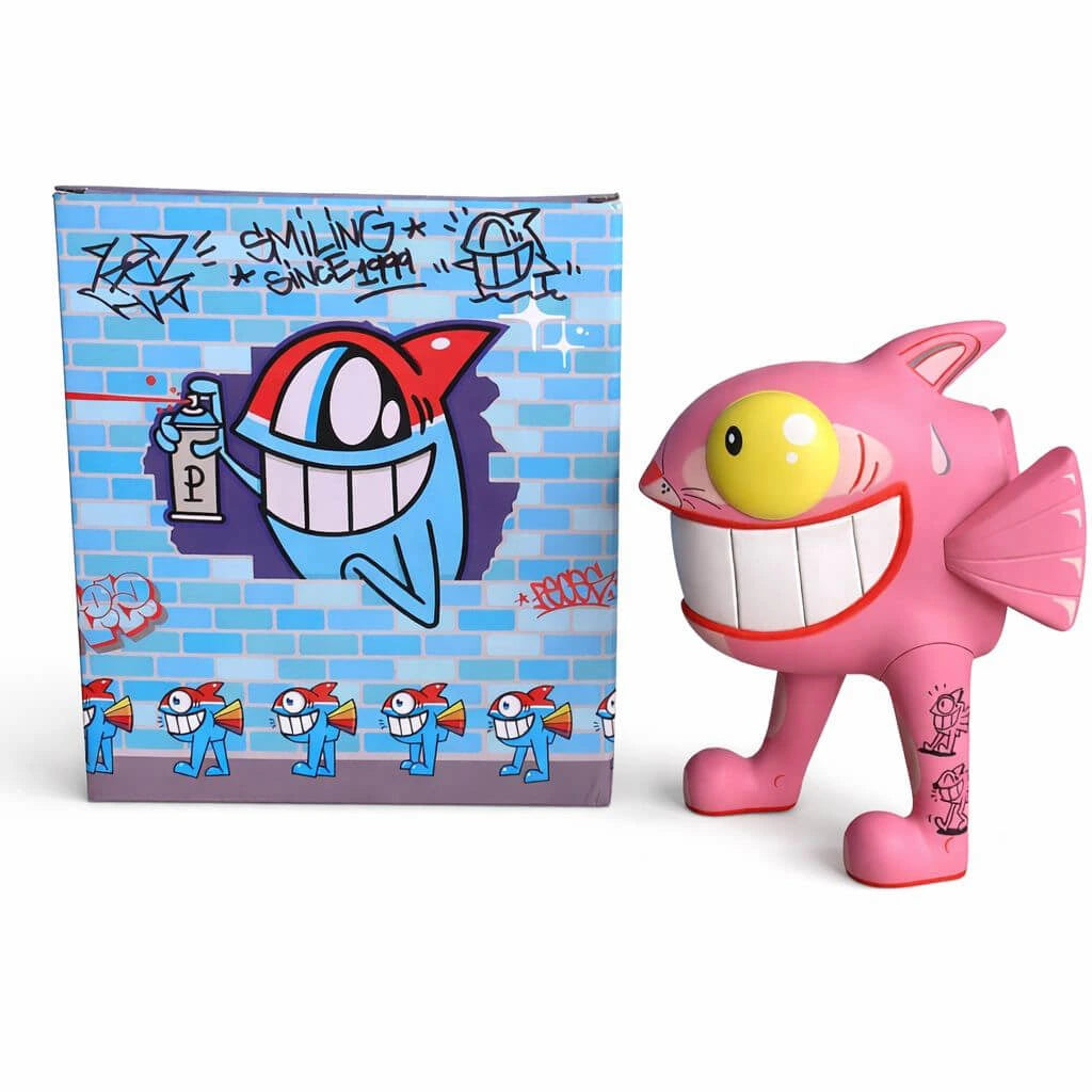 Pez - The Walking Fish (Pinky)(2)(Art Toy)(Hand-Finished)