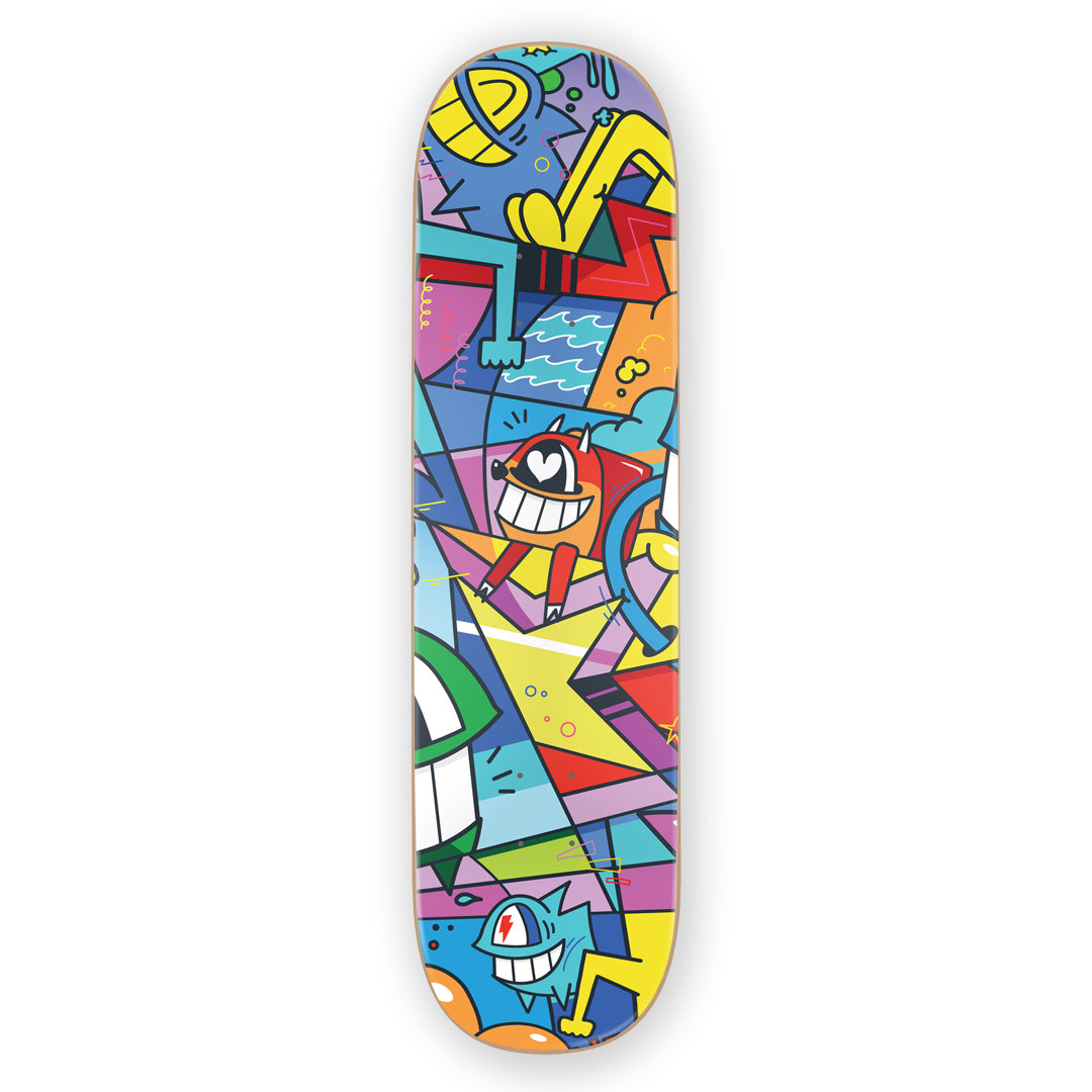 Pez Skate Deck with Augmented Reality "20 Years Smiling" (Variant 2) back