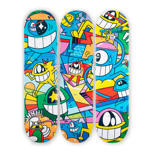 Pez - "20 Years Smiling" (AR 3 Skate Decks combo)