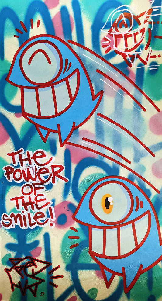 Pez artwork "The power of the smile"