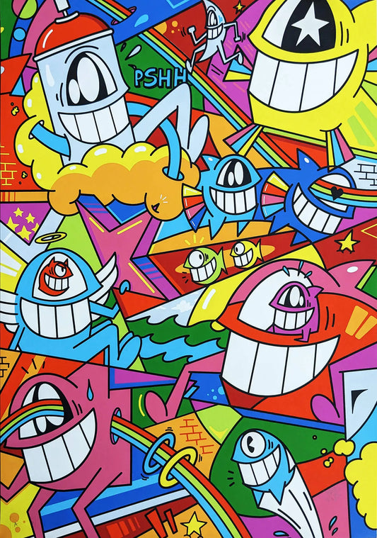 Pez AR Print "Catch the Stars 3"